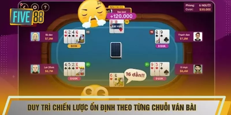 Duy trì chiến lược ổn định theo từng chuỗi ván bài