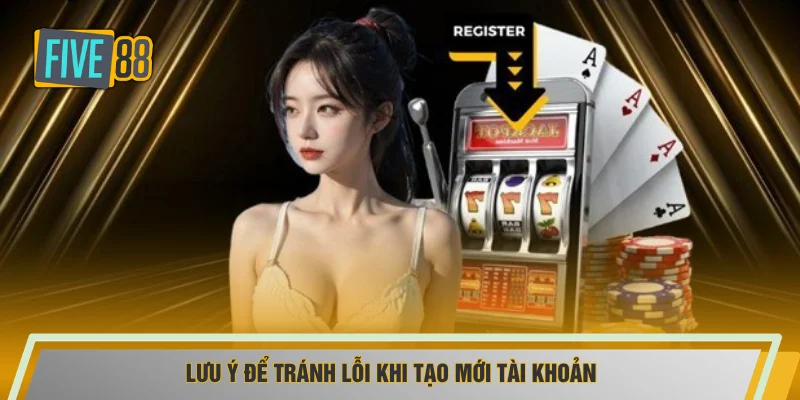 Lưu ý để tránh lỗi khi tạo mới tài khoản